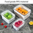 thumbnail image 5 of Contenedores de almacenamiento de verduras, drenables, apilables para almacenar productos, cajas de almacenamiento de alimentos para frutas y verduras frescas, 5 of 5