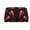 Silver, variant on Travel Makeup Bag Tornado Wide-open PU Leather Cosmetic Toiletry Pouch with Dividers & Zipper for Women Gold