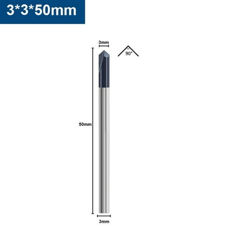 

GLFILL 2-12Mm 90 Degrees 2 Flute Chamfer Router Bit Carbide End Mill Chamfer Cutter