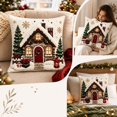 thumbnail image 6 of Christmas Pillow Covers, Decorative Cushion Case with Hidden Zipper, Soft Fabric for Sofa Couch Bed Home Decor, 6 of 7