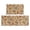 Paisley and Floral Beige Pattern, variant on Paisley and Damask Blue Pattern Anti Fatigue Kitchen Rugs Set Of 2, Non Slip Washable Decorative Floor Mats for Kitchen Sink Laundry, 17"x30" and 17"x47"