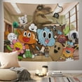 thumbnail image 6 of The Amazing World of Gumball Tapestry Gift Wall Hanging Backdrop for Room Bedroom Girls Or Boys Fans Background Banner Party Birthday Supplies Decor, 6 of 8