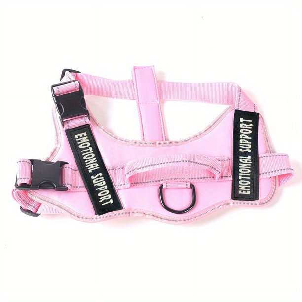 Service Dog Harness, Emotional Support Pet Vest Harness, Reflective Breathable And Adjustable No-Pull ESA Dog Harness For Small Medium Large Dogs (with 2 PCS Removeable Tags)