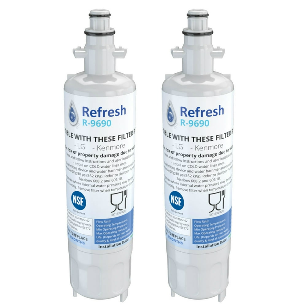 Replacement For LG LSFXC2476S Refrigerator Water Filter by Refresh (2