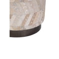 thumbnail image 3 of Carolina Handwoven Dionysus Silver Shevron Ottoman, 3 of 7