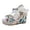 Beige, variant on Women's Espadrille Wedge Sandals – Open Toe Ankle Strap Platform 4 Inchs High Heels Summer Dress Shoes