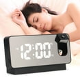 thumbnail image 6 of Deago Projection Alarm Clock for Bedroom, LED Digital Clock Projection on Ceiling Wall with USB Charger Port, 180°Projector& Dimmer, Mirror LED Loud Alarm Clock, 6 of 10