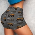 thumbnail image 3 of KLL Construction Machines Pattern Workout Shorts for Women Scrunch Short Gym Yoga Running Sport Active Exercise Fitness Shorts, 3 of 8