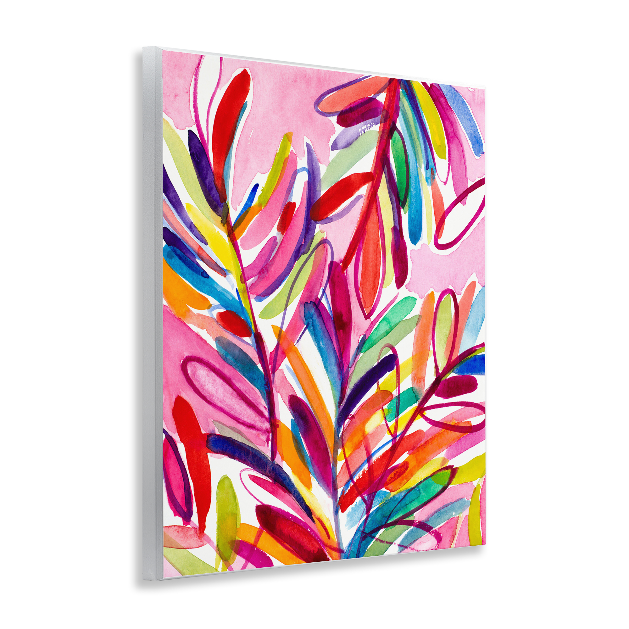 Stupell Industries Bold Tropical Leaves Botanical & Floral Painting Unframed Art Print Wall Art, 11 x 14