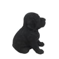 thumbnail image 3 of Décor de Jardin Statue d'Animal Noir Labrador Puppy, 3 of 4