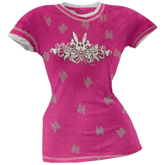 Happy Bunny - Born Bad Juniors T-Shirt