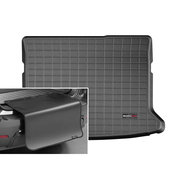 WeatherTech Cargo Trunk Liner with Bumper Protector compatible with 2020-2026 Mazda CX-30 - Behind 2nd Row w/ Bumper Protector, Black