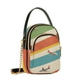 thumbnail image 7 of FORMRS Crossbody Bag for Women Quilted Travel Shoulder Cell Phone Purse with Chain Strap Handbag, Colorful Plane, 7 of 7