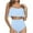 Blue, variant on Tbopshirt Swimsuits for Women,Womens Bathing Suits,Women's Ruffled Bikini Swimsuit Set,Plus Size Swimsuits