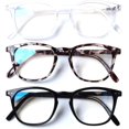 thumbnail image 1 of duomi-3 Pack Lunettes de Lecture Bloquant la Lumière Bleue, Lecteurs d'Ordinateur à Charnière à Ressort pour Hommes Femmes, Filtre Anti-Uv, 1 of 4