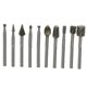 thumbnail image 4 of KAKOWELY 10Ud Herramientas Rotativas Plata Para Taladro Corte Y Esculpido De Madera, 4 of 8
