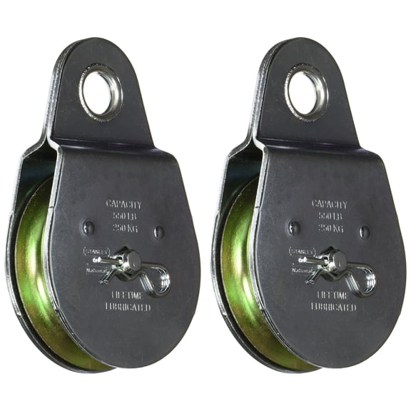 National #N220-012 2-1/2" Fixed Eye Pulley