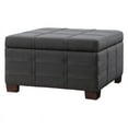 thumbnail image 4 of Detour Strap Square Storage Ottoman in Charcoal Fabric, 4 of 9