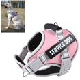 thumbnail image 1 of Pet Harness,chest strap dog， No Pull Leash for Small and Large Dogs, Rubber Handle, dog harness with  Vest reflective Custom ID ShopWise Round, 1 of 16