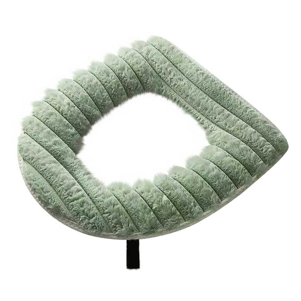 Funda de Inodoro de Terciopelo Cálido Ayh250930002 | Almohadilla de Inodoro de Vellón Grueso con Cremallera para Facilitar Su Extracción | Calentador de Inodoro Universal para Baño, Ideal para El Inv