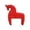 04_Wooden horse ornament#Red, variant on kladzum Nordic Retro Style Wooden Rocking Horse - Vintage Desk Decor Sculpture Ornament, Handmade Craft Figurine for Home Office Bookshelf Mantel Display