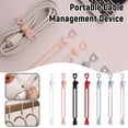 thumbnail image 5 of Silicone Cable Ties, Reusable Cable Holder Flexible Elastic Cord Straps Wire Organizer for Phone Tablet ChargingCable Headset Kitchen Umbrella Towel, 5 of 8