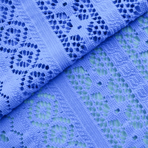 Blue Stripe Crochet Lace, Fabric By the Yard - Walmart.com - Walmart.com
