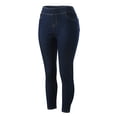 thumbnail image 4 of Gibobby Pantalones de invierno mujer Pantalones de mezclilla de felpa para mujer Otoño Invierno nueva ropa pantalones de mujer(Azul XL), 4 of 5