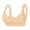 B_ Beige, variant on Fashion SMihono Women Everyday Front Snap Closure Padded Bra for Older Senior Front Close Builtup Sports Push Up Wire Free Bra Beige 36