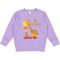 thumbnail image 2 of Inktastic My Grandma Loves Me Giraffe Toddler Sweatshirt, 2 of 4