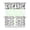 Cow, variant on Colorful Weed Print Tier Curtains Set of 3 - Tie Dye Weed Leaf Pattern Short Curtains for Kitchen, Includes Valance & 2 Panels (27.5x24"), Semi-Sheer Hemp Leaf Rod Pocket Drapes