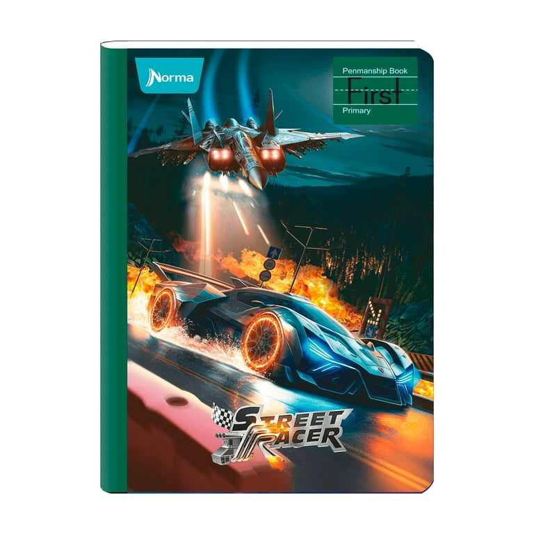 Norma Street Racer Mid Penmanship First Composition Notebook 7