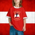 thumbnail image 2 of WEAIXIMIUNG T-Shirts Garçons 6 Rouge Drapeau d'Impression pour Enfants Manches Courtes Col Rond T-Shirt Tendance Mode Chemise de Base Hauts, 2 of 6