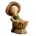 thumbnail image 5 of simhoa Autumn Resin Figurine Votive Candle Holder Height 13.5cm Handcrafted Fall Ornament for Mantelpieces Multipurpose B, 5 of 10