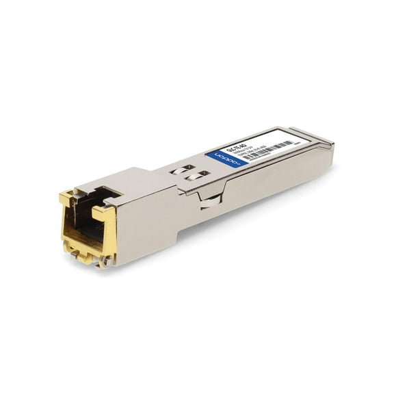AddOn Cisco® GLC-TE Compatible TAA 10/100/1000Base-TX SFP Transceiver (Copper, 100m, RJ-45, -40 to 85C) - For Data Networking - 1 x RJ-45 10/100/1000Base-T LAN - Twisted PairGigabit Ethernet - ...