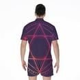thumbnail image 2 of Geometric Star Of David Short Sleeve Men'S Rompers, Jewish Casual Summer Jumpsuits Outfit, 2 of 4