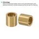 thumbnail image 4 of Separadores de latón M14, 2 piezas de separador de metal de latón 14mm ID x 20mm OD x 20mm L para tornillo de 5/9 pulgadas o tornillo M14, 4 of 4