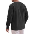thumbnail image 3 of INSPIRE CHIC Men's Cotton Linen Shirt Long Sleeve Button Down Casual Shirts XL Black, 3 of 6
