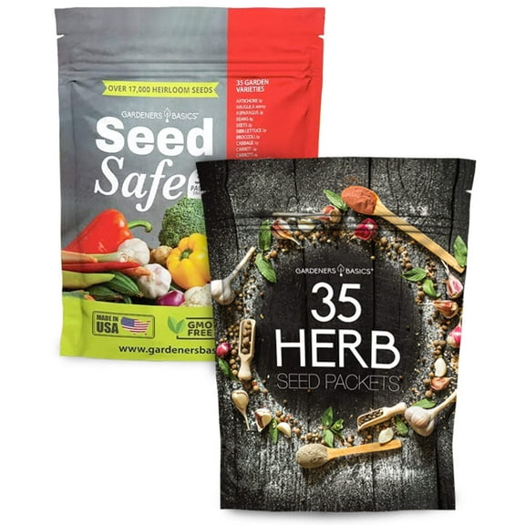 Garden Seed Kit: 70 Heirloom, Non-GMO Varieties of Vegetables, Fruits, and Herbs