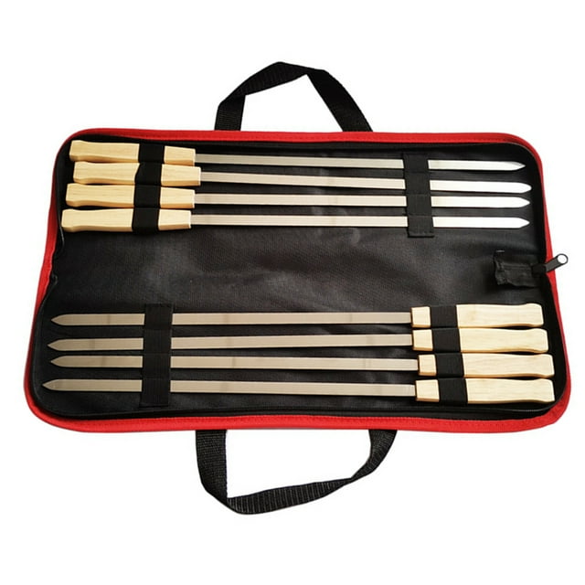 Brochetas Para Barbacoa, Varillas Reutilizables Para Herramientas De Barbacoa Para Acampar
