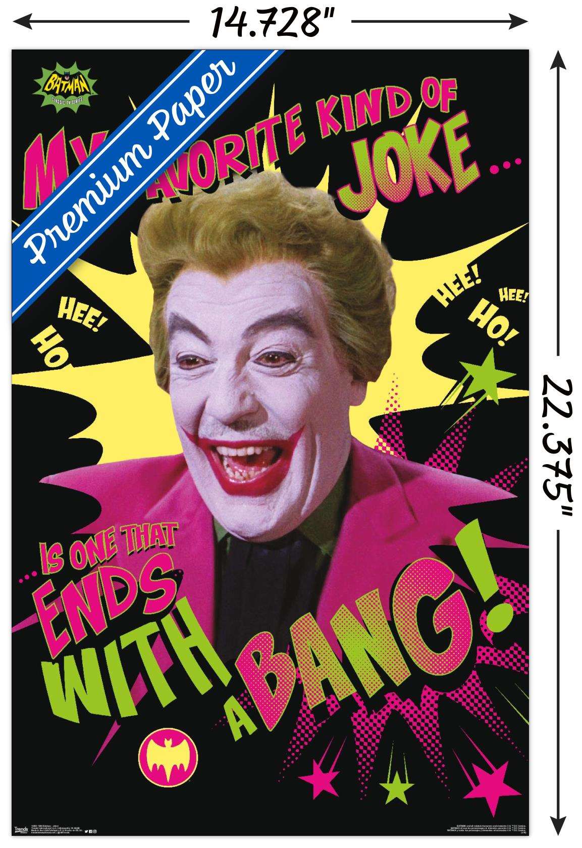 DC Comics TV - Batman TV Series - Joker Wall Poster, 14.725" x 22.375"
