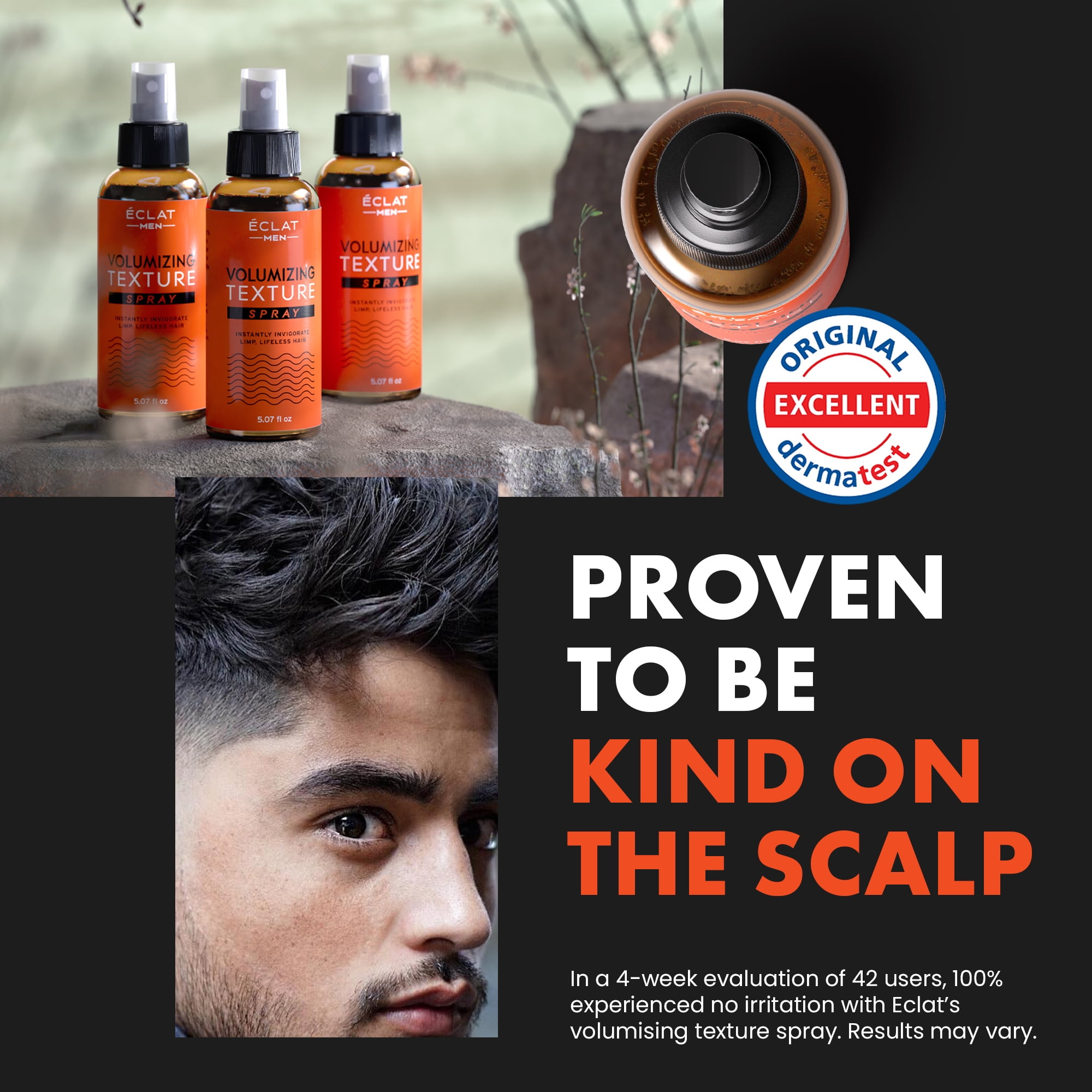 Buy Hair Texture Spray for Men With Sea Salt, Rice Protein & Amino