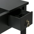 thumbnail image 3 of Best Choice Products Vanity Dressing Table Set w/ Mirror, Stool, Storage Boxes (Black), 3 of 5
