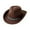 Coffee, variant on Straw Cowboy Hat - Western Cowboy Hat For Men And Women Stylish Wide Brim Hat With Beaded Band Classic Hat For Outdoor Country Fashion,Khaki,One Size