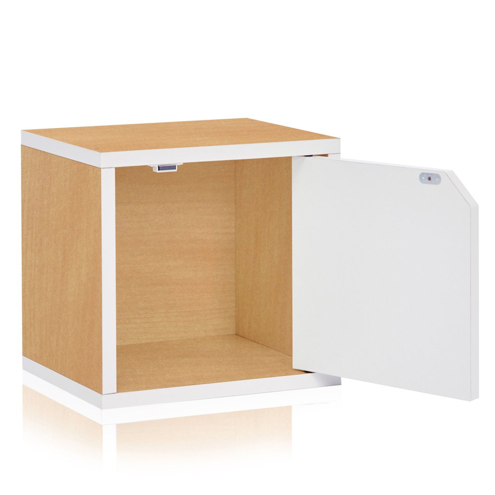 Way Basics Eco Stackable Connect Storage Cube with Door, Multiple