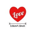 thumbnail image 4 of Pegatinas en forma de corazón, etiquetas de sellado, decoración del Día de San Valentín, 500 Uds., calcomanías, caja de regalo, 3,8 cm, etiquetas para , Rojo Macarena corazón pegatinas, 4 of 8