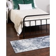 thumbnail image 3 of Rugs.com Aurora Collection Rug – 2' x 3' Vintage Blue Low Rug Perfect For Entryways, Kitchens, Breakfast Nooks, Accent Pieces, 3 of 8