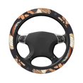 thumbnail image 6 of XMXT Vintage Food Hand Drawn Illustration Steering Wheel Cover, Elastic Non-Slip Universal Fit Car Decor Accessories Protector for Auto SUV Trucks, 6 of 8