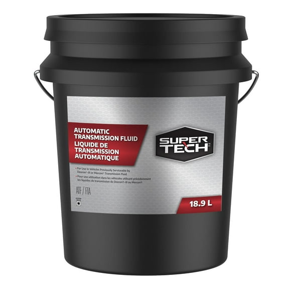 SuperTech Automatic Transmission Fluid 18.9L Pail, For Vehicles Serviceable by Dexron-III / Mercon TF