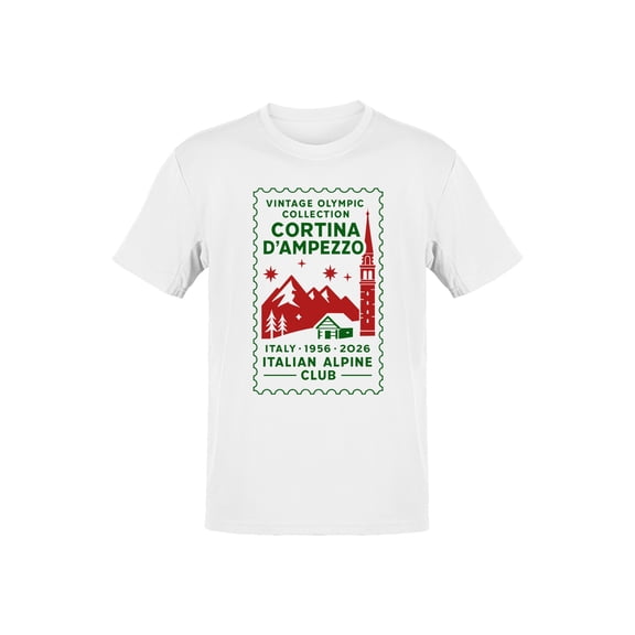 Cortina D'Ampezzo Vintage Olympic Design Men's T-shirt
